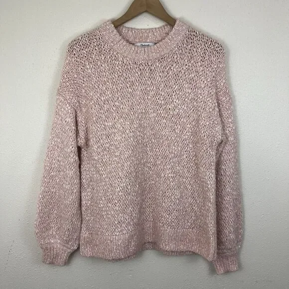 Madewell Wool Alpaca Baez Knit Pullover Sweater Womens Size S Small